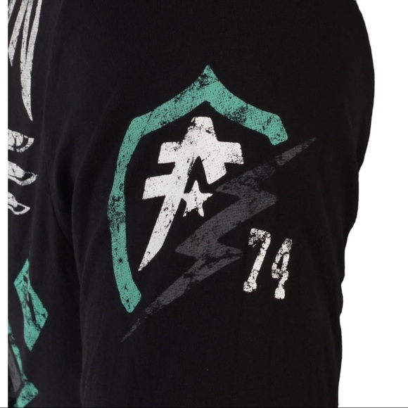 American Fighter Mens Long Sleeve Shirt ABRAHAM Premium Athletic Black S-3XL - Picture 13 of 13